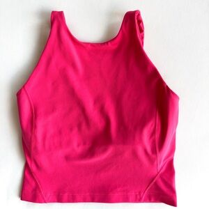 Lululemon Align High neck tank top size 2 bright pink